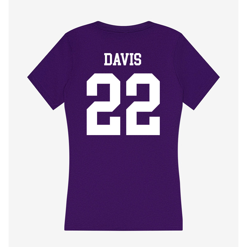 SFA - NCAA Football : Chauncey Davis - Women's V-Neck T-Shirt-1