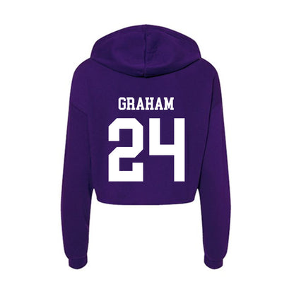 SFA - NCAA Women's Bowling : Kristyn Graham - Women's Crop Fleece Hoodie-1
