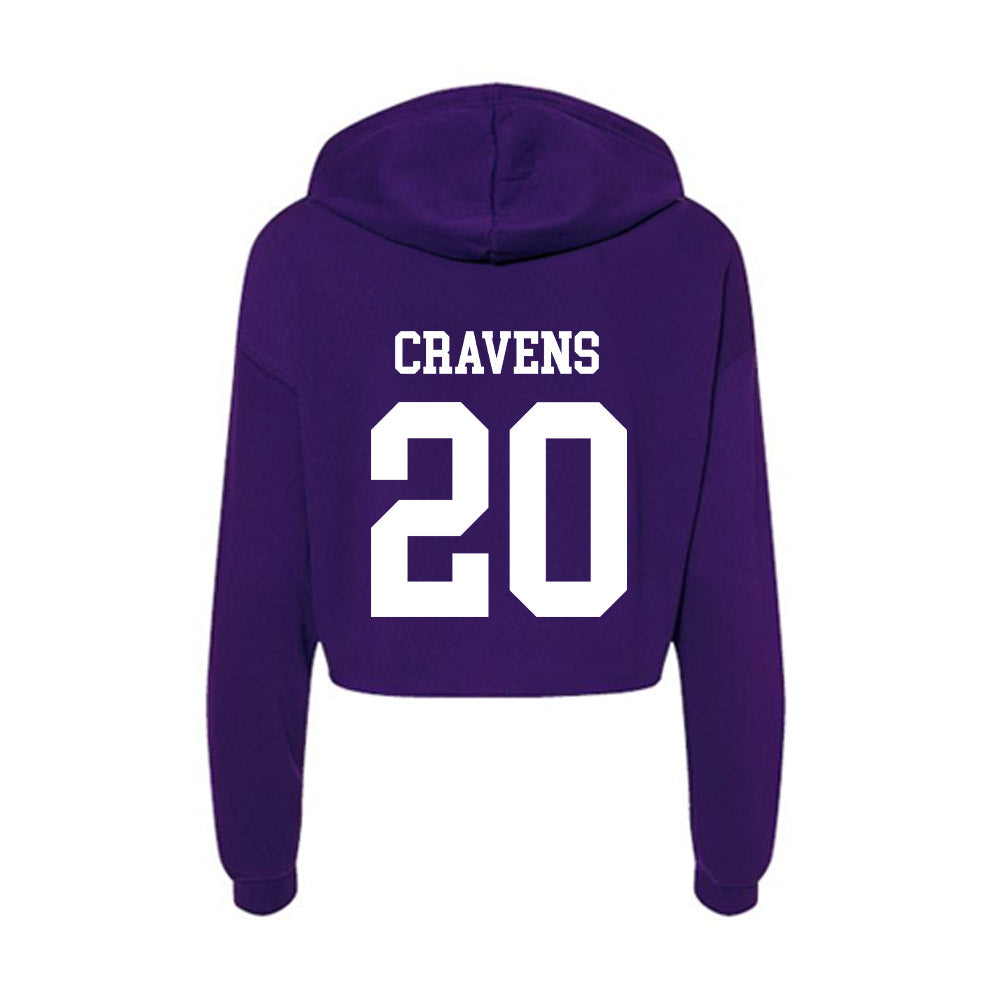 SFA - NCAA Women's Volleyball : Molly Cravens - Women's Crop Fleece Hoodie-1