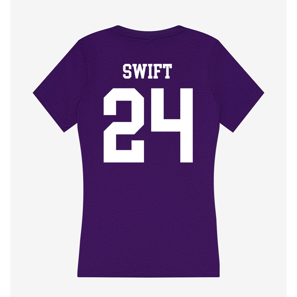 SFA - NCAA Baseball : Julian Swift - Women's V-Neck T-Shirt-1