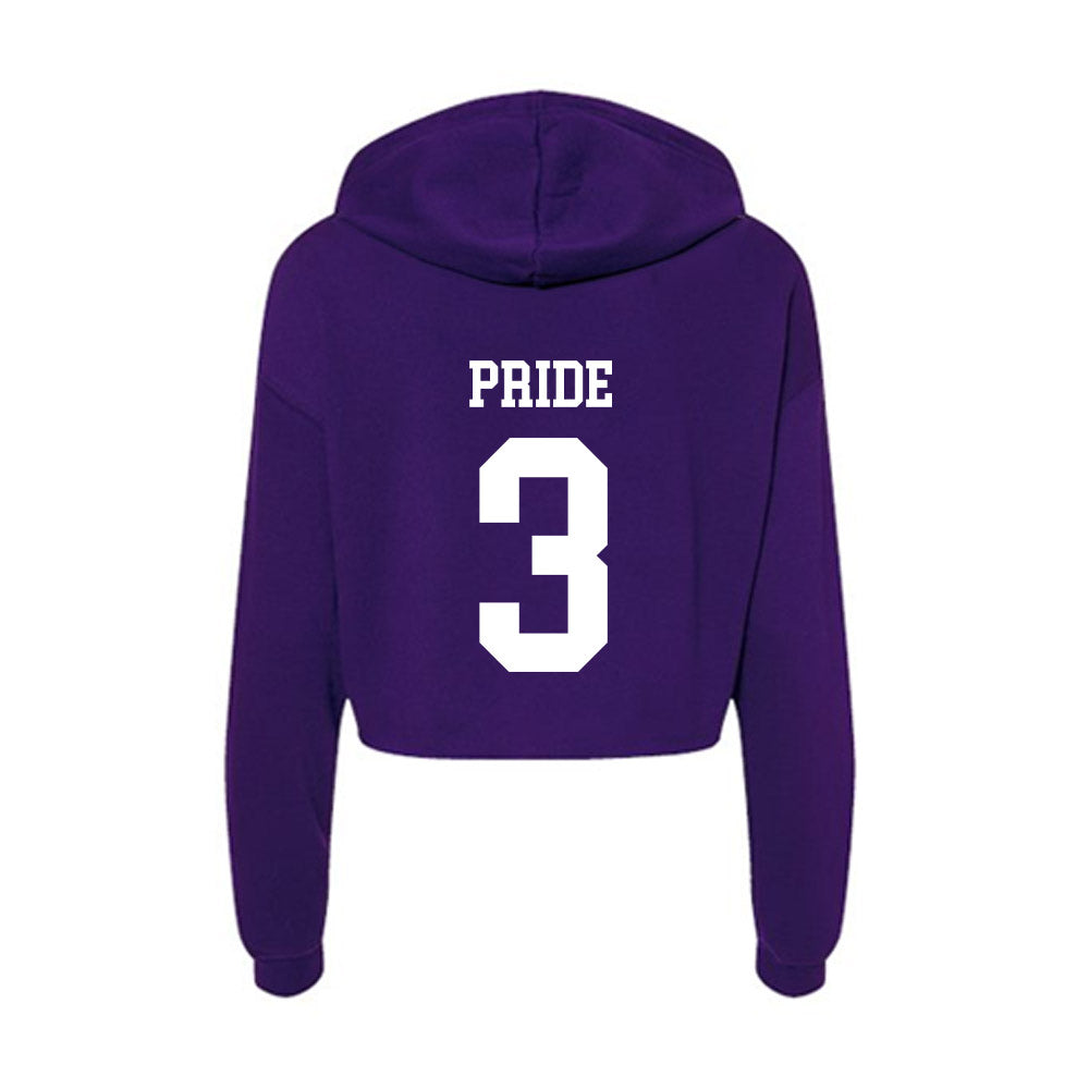 SFA - NCAA Softball : Kara Pride - Women's Crop Fleece Hoodie-1