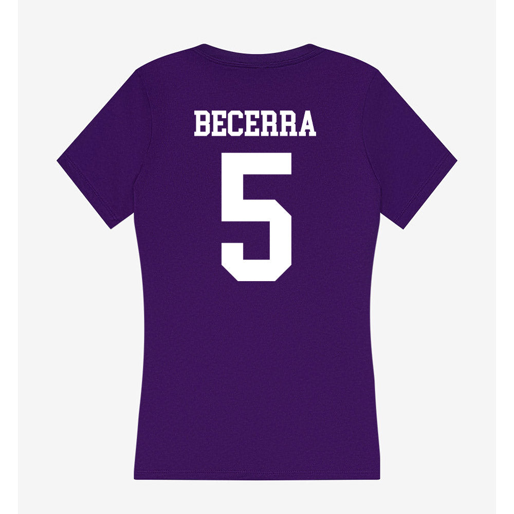 SFA - NCAA Softball : Adelyn Becerra - Women's V-Neck T-Shirt-1