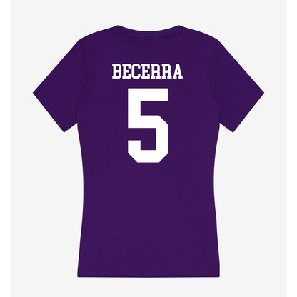 SFA - NCAA Softball : Adelyn Becerra - Women's V-Neck T-Shirt-1