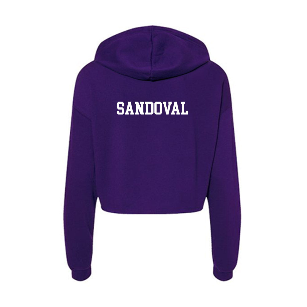 SFA - NCAA Women's Golf : Shanna Sandoval - Women's Crop Fleece Hoodie-1