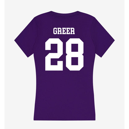 SFA - NCAA Baseball : Brennan Greer - Women's V-Neck T-Shirt-1