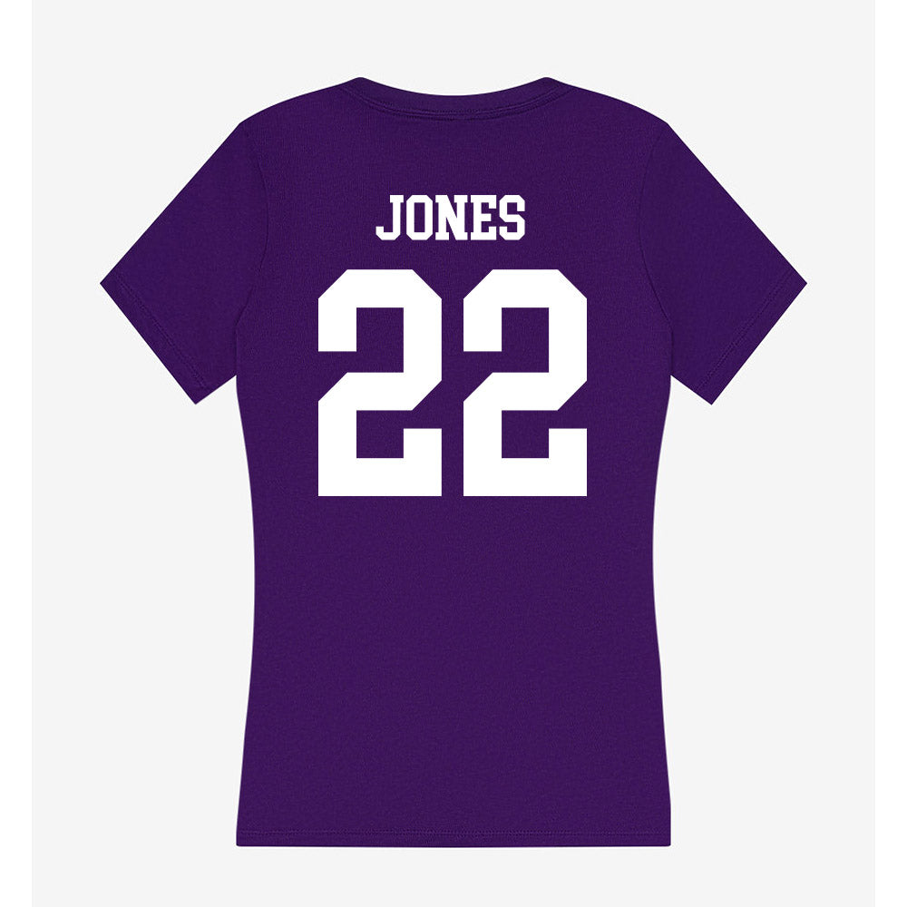 SFA - NCAA Softball : Malia Jones - Women's V-Neck T-Shirt-1