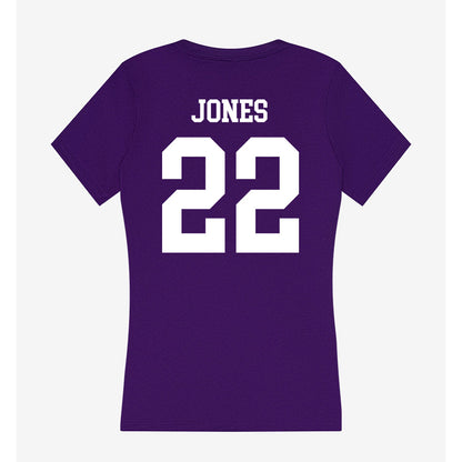 SFA - NCAA Softball : Malia Jones - Women's V-Neck T-Shirt-1