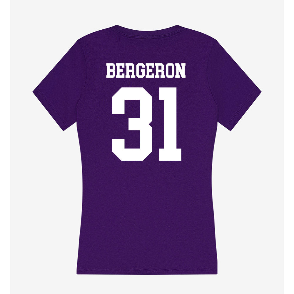 SFA - NCAA Baseball : Nate Bergeron - Women's V-Neck T-Shirt-1