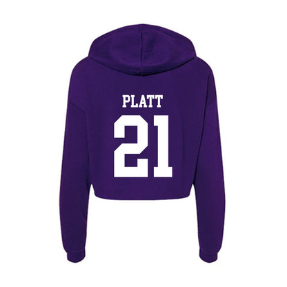 SFA - NCAA Women's Soccer : Lucie Platt - Women's Crop Fleece Hoodie-1