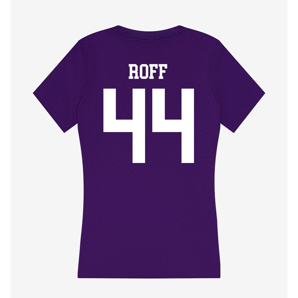 SFA - NCAA Baseball : Remington Roff - Women's V-Neck T-Shirt-1