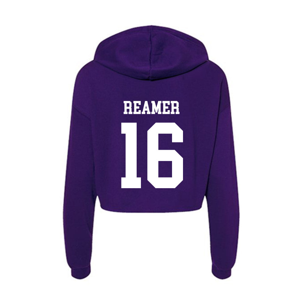 SFA - NCAA Beach Volleyball : Gianna Reamer - Women's Crop Fleece Hoodie-1