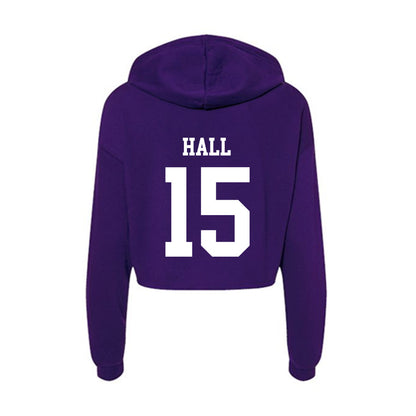 SFA - NCAA Softball : Reagan Hall - Women's Crop Fleece Hoodie-1