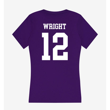 SFA - NCAA Softball : Morgan Wright - Women's V-Neck T-Shirt-1