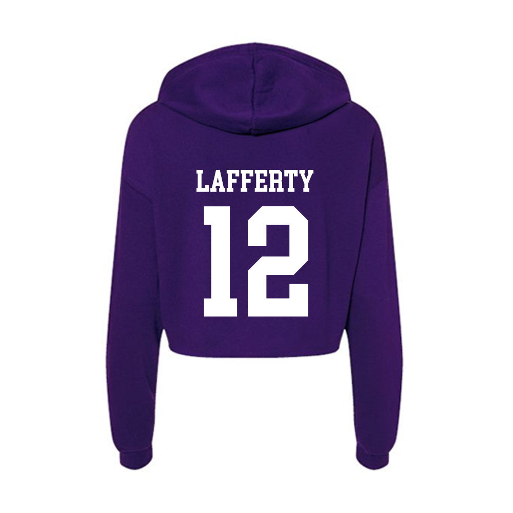 SFA - NCAA Women's Volleyball : Sydney Lafferty - Women's Crop Fleece Hoodie-1