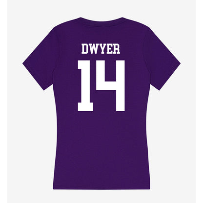 SFA - NCAA Softball : Mallory Dwyer - Women's V-Neck T-Shirt-1