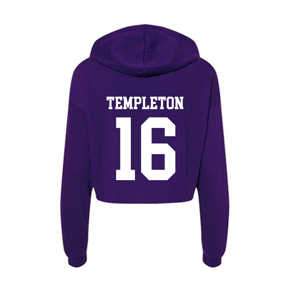 SFA - NCAA Baseball : Cody Templeton - Women's Crop Fleece Hoodie-1