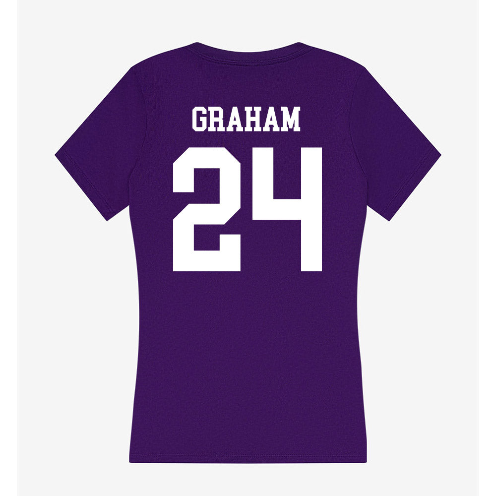 SFA - NCAA Women's Bowling : Kristyn Graham - Women's V-Neck T-Shirt-1