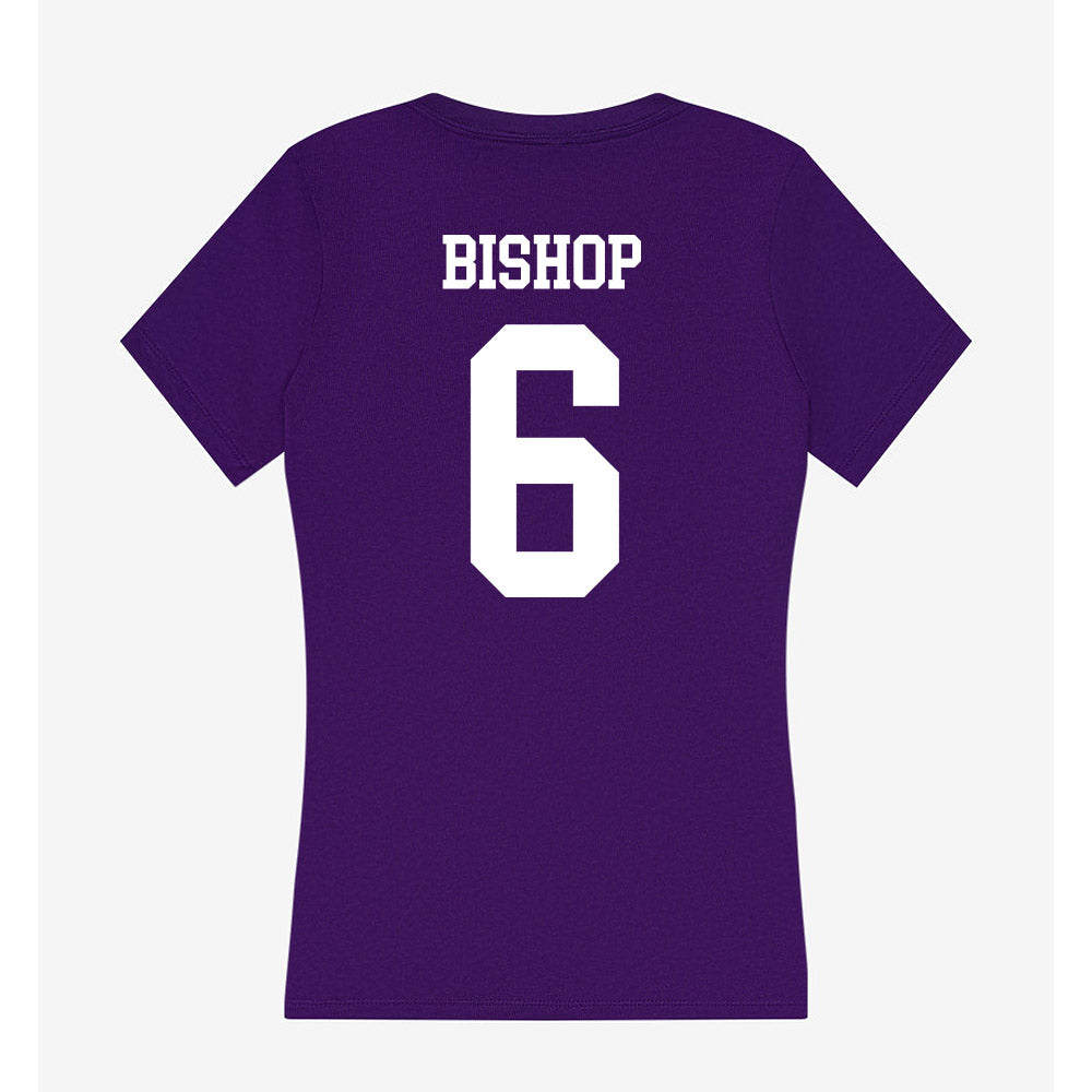 SFA - NCAA Softball : Kylie Bishop - Women's V-Neck T-Shirt-1