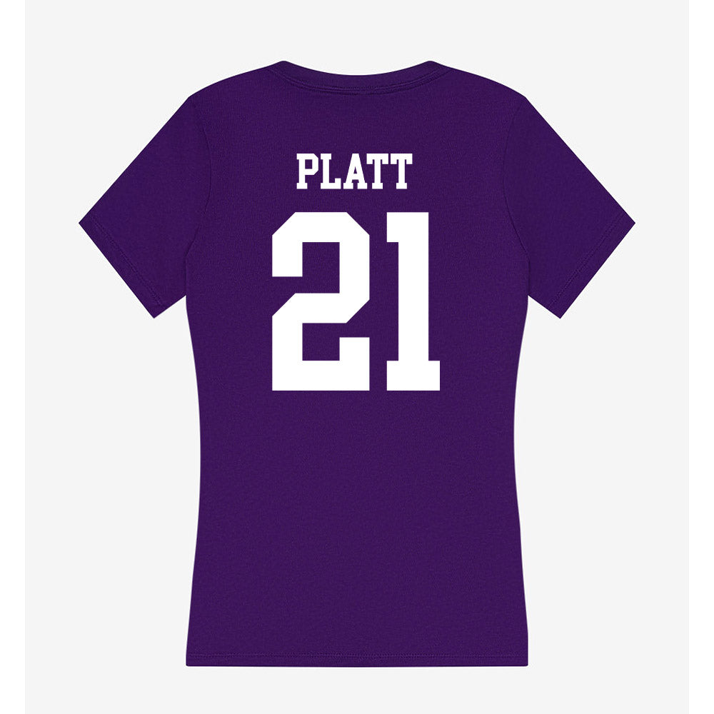 SFA - NCAA Women's Soccer : Lucie Platt - Women's V-Neck T-Shirt-1