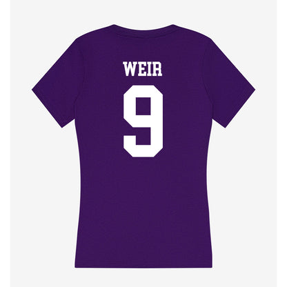 SFA - NCAA Women's Soccer : Ally Weir - Women's V-Neck T-Shirt-1