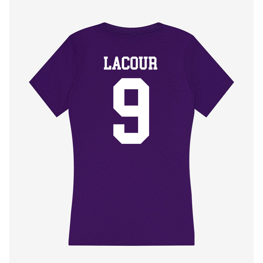 SFA - NCAA Softball : Aubrey LaCour - Women's V-Neck T-Shirt-1