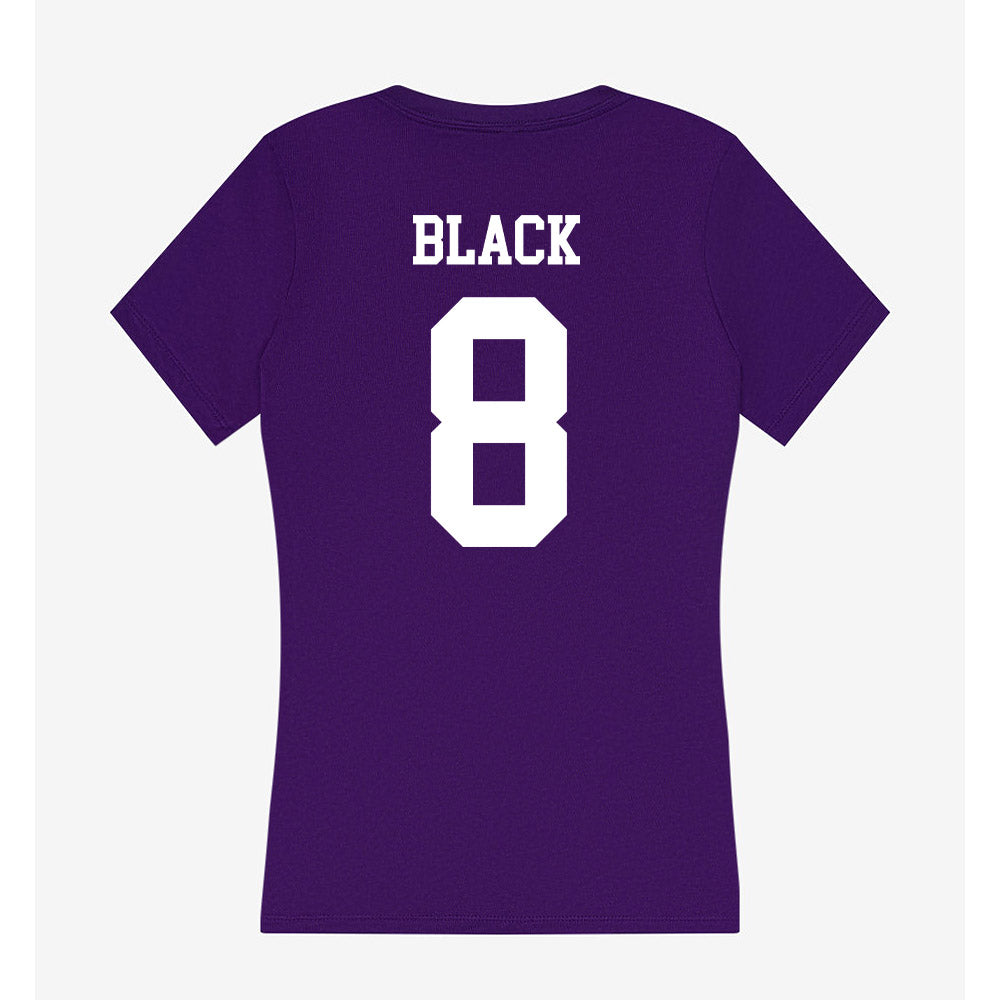 SFA - NCAA Baseball : Rodric Black - Women's V-Neck T-Shirt-1
