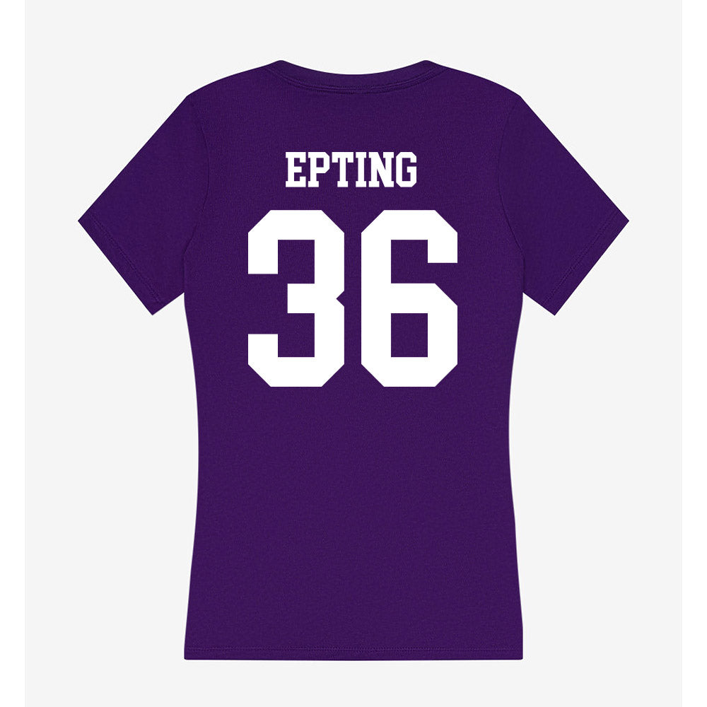 SFA - NCAA Women's Soccer : Savannah Epting - Women's V-Neck T-Shirt-1
