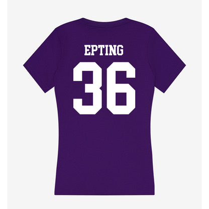 SFA - NCAA Women's Soccer : Savannah Epting - Women's V-Neck T-Shirt-1