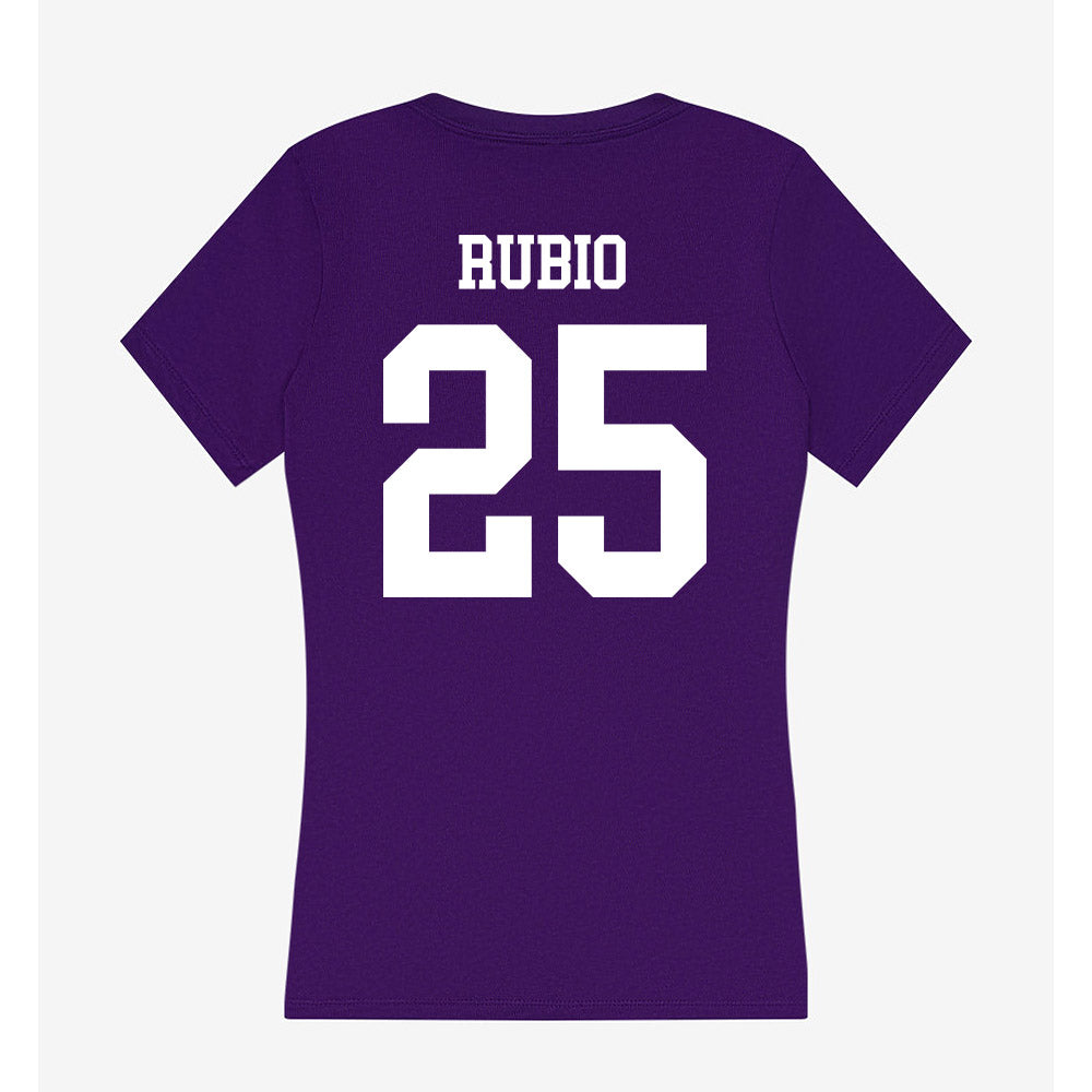 SFA - NCAA Baseball : Adrian Rubio - Women's V-Neck T-Shirt-1