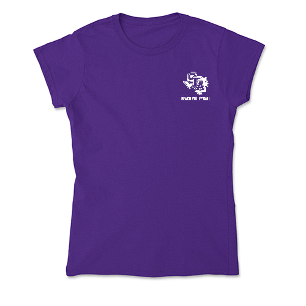 SFA - NCAA Beach Volleyball : Olivia Zeigler - Soft Style Women’s T-Shirt-0
