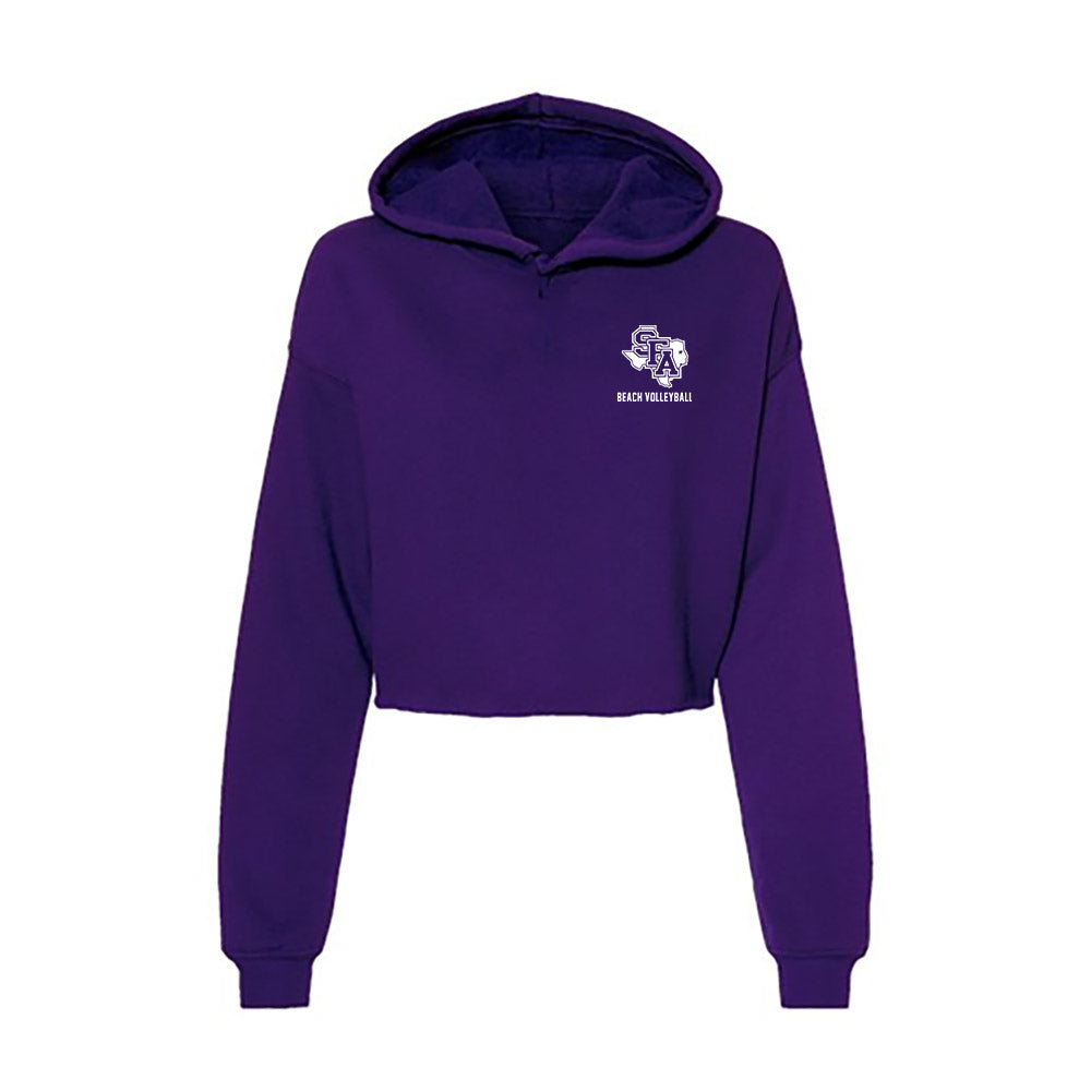 SFA - NCAA Beach Volleyball : Gianna Reamer - Women's Crop Fleece Hoodie-0