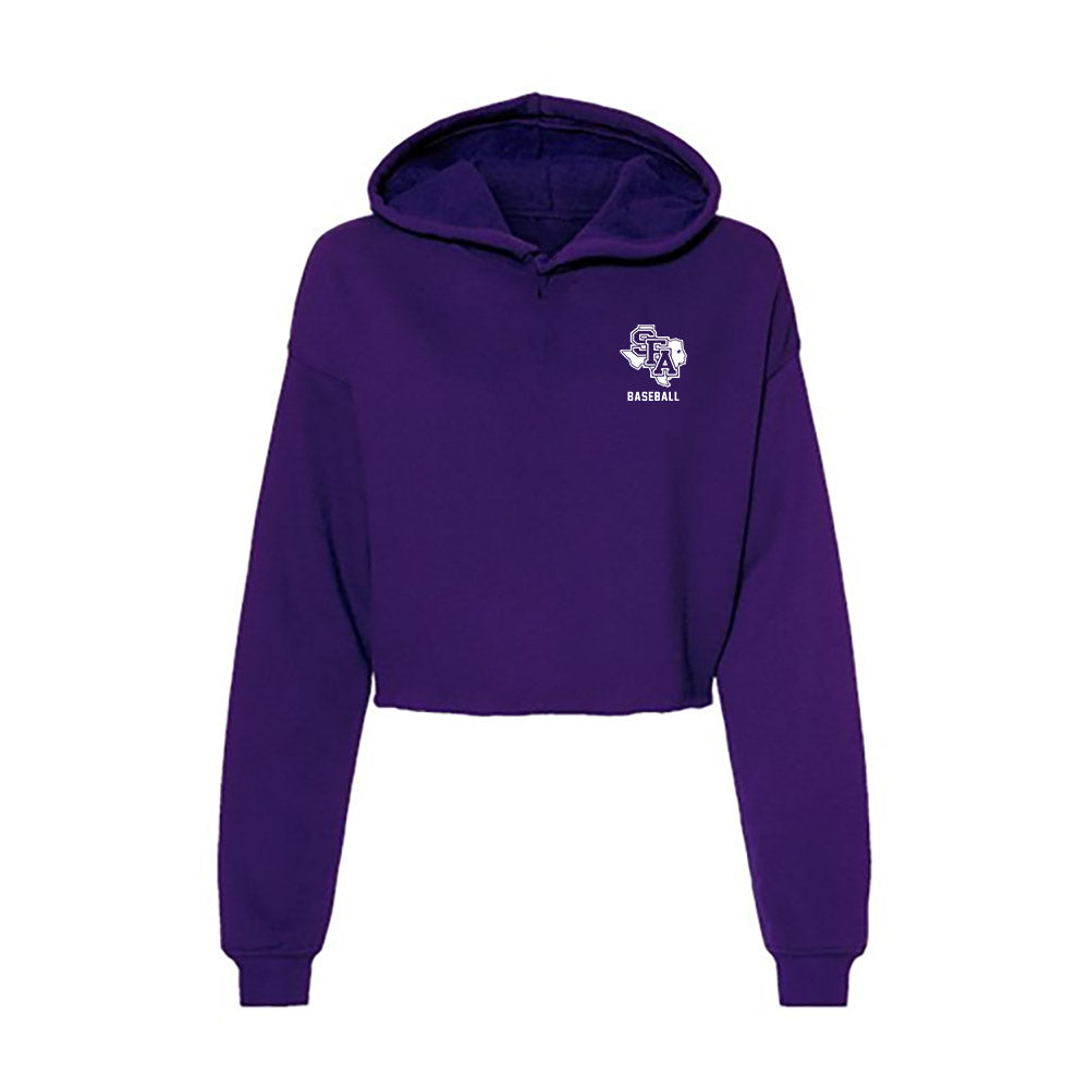 SFA - NCAA Baseball : Dylan Mulcahy - Women's Crop Fleece Hoodie-0