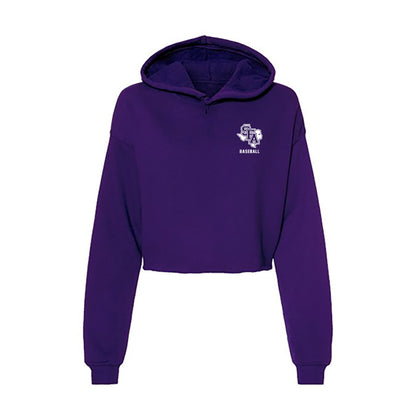 SFA - NCAA Baseball : Dylan Mulcahy - Women's Crop Fleece Hoodie-0