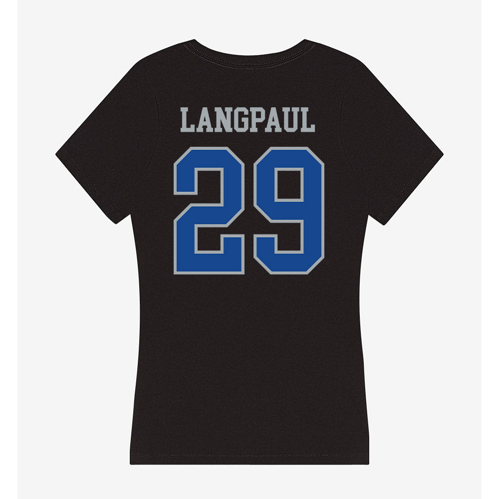 CNU - NCAA Football : Chase Langpaul - Women's V-Neck T-Shirt-1