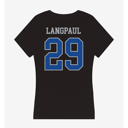 CNU - NCAA Football : Chase Langpaul - Women's V-Neck T-Shirt-1
