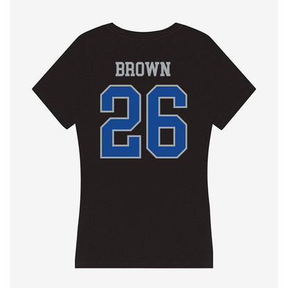 CNU - NCAA Football : Zaliak Brown - Women's V-Neck T-Shirt-1