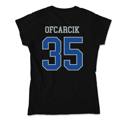 CNU - NCAA Men's Basketball : Jason Ofcarcik - Soft Style Women’s T-Shirt-1