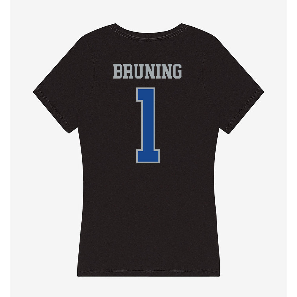 CNU - NCAA Football : Masi Bruning - Women's V-Neck T-Shirt-1