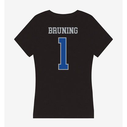 CNU - NCAA Football : Masi Bruning - Women's V-Neck T-Shirt-1