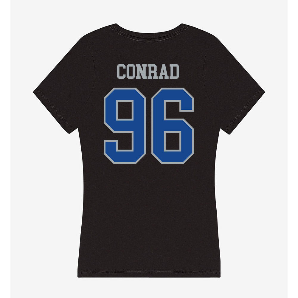 CNU - NCAA Football : Walker Conrad - Women's V-Neck T-Shirt-1