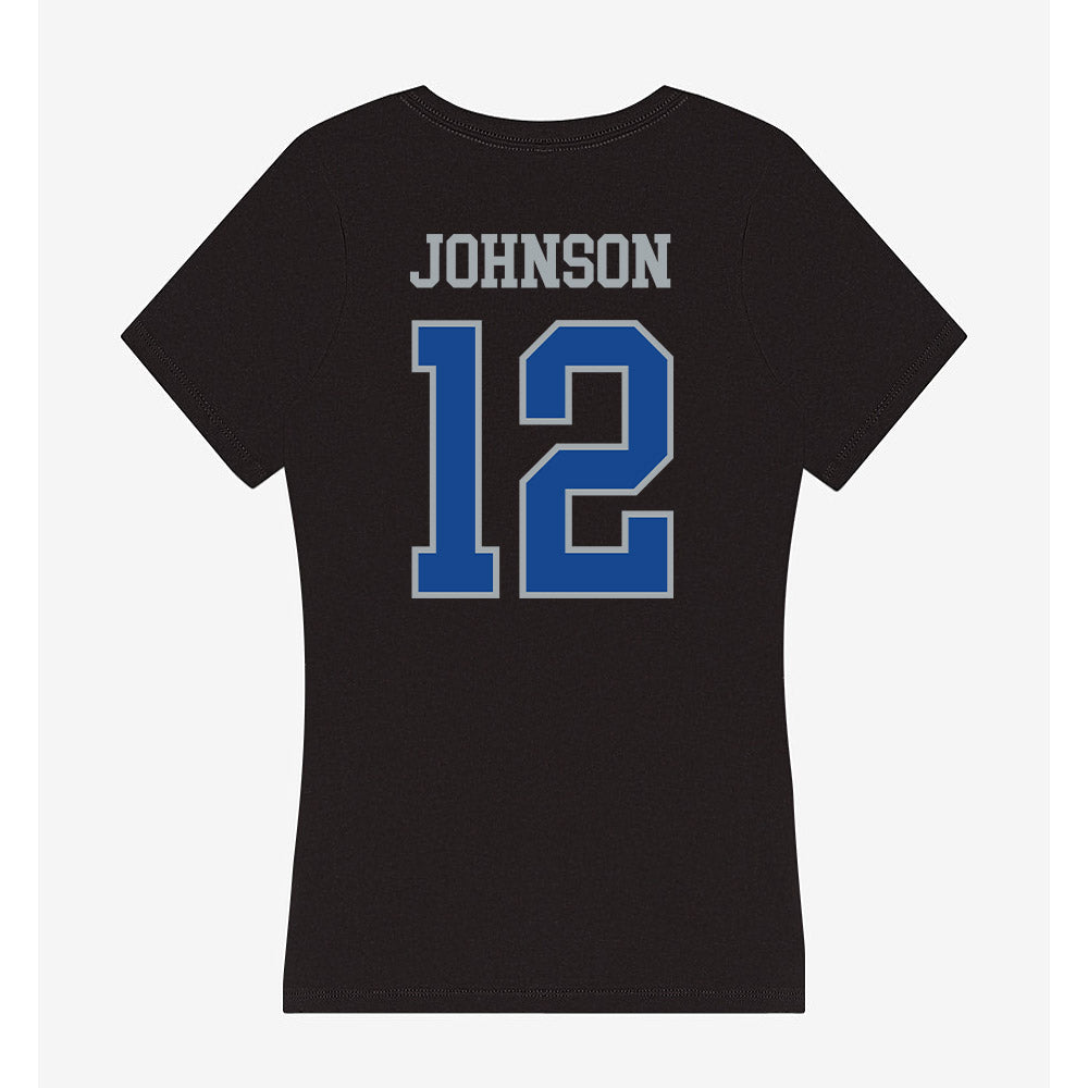 CNU - NCAA Football : Tahir Johnson - Women's V-Neck T-Shirt-1