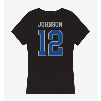 CNU - NCAA Football : Tahir Johnson - Women's V-Neck T-Shirt-1