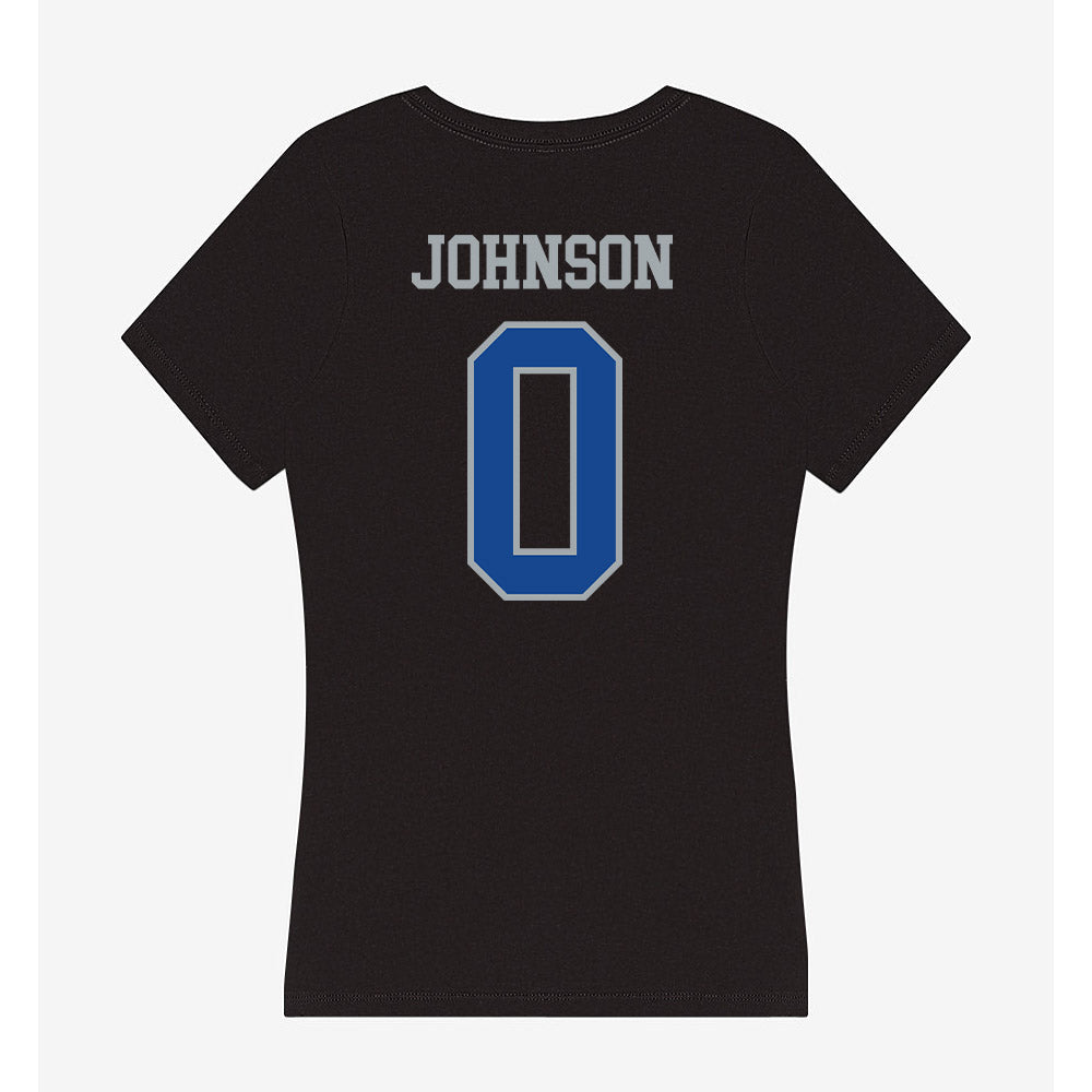 CNU - NCAA Men's Soccer : Caleb Johnson - Women's V-Neck T-Shirt-1