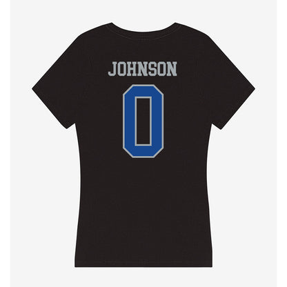 CNU - NCAA Men's Soccer : Caleb Johnson - Women's V-Neck T-Shirt-1