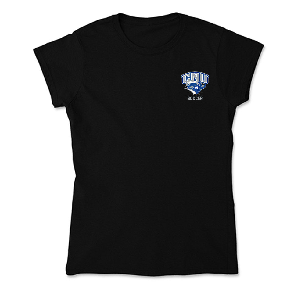 CNU - NCAA Men's Soccer : Caleb Johnson - Soft Style Women’s T-Shirt-0
