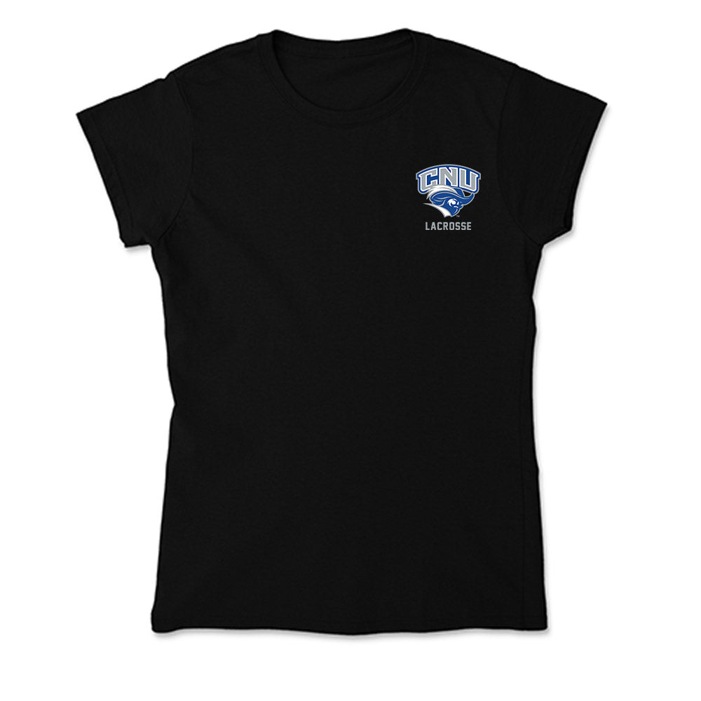 CNU - NCAA Men's Lacrosse : Jacob Stromberg - Soft Style Women’s T-Shirt-0