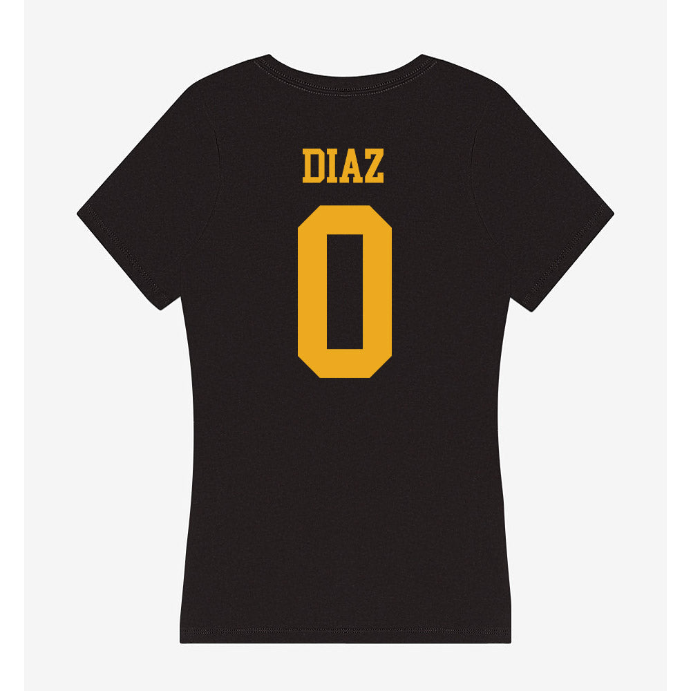 LBSU - NCAA Men's Basketball : Rob Diaz - Women's V-Neck T-Shirt-1