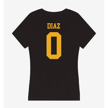 LBSU - NCAA Men's Basketball : Rob Diaz - Women's V-Neck T-Shirt-1