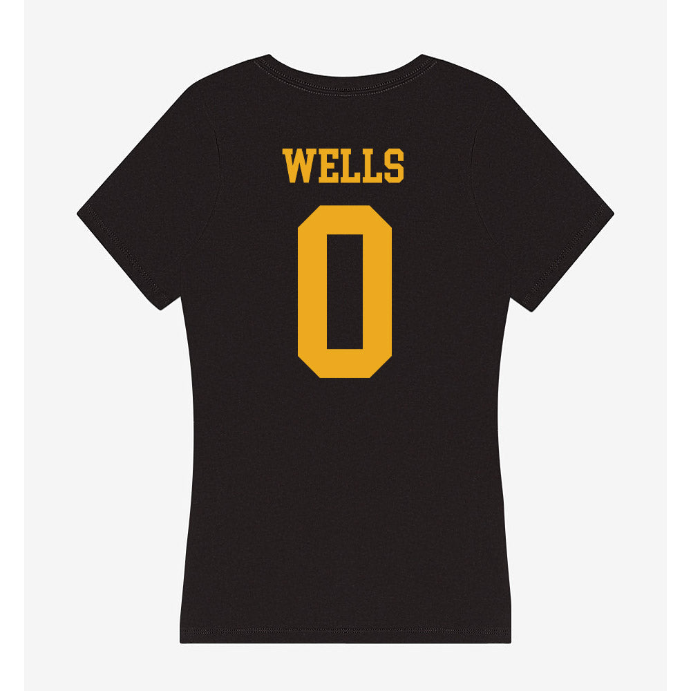 LBSU - NCAA Men's Track & Field : Jaylon Wells - Women's V-Neck T-Shirt-1