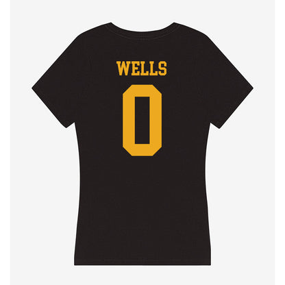 LBSU - NCAA Men's Track & Field : Jaylon Wells - Women's V-Neck T-Shirt-1